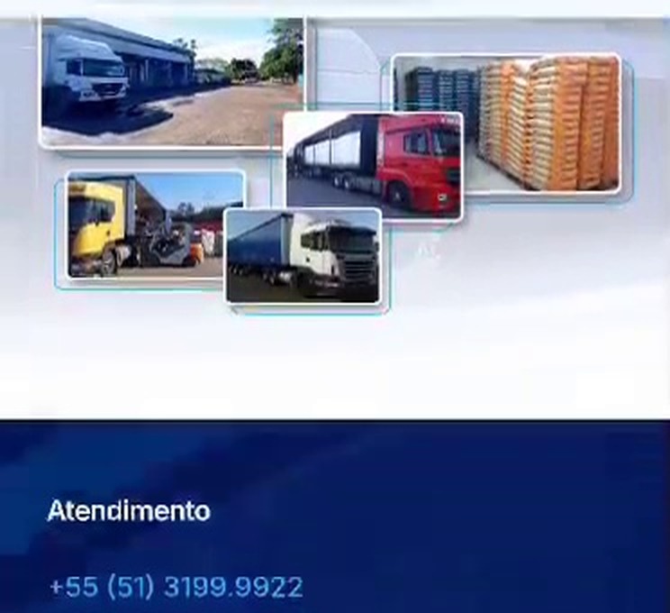 Montagem de imagens operacionais e de frota extraída do vídeo de referência.